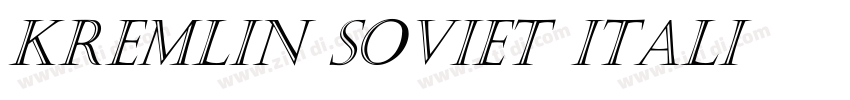 Kremlin Soviet Itali字体转换